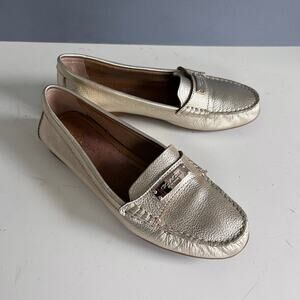 Coach loafers drive the s women’s size 7.5 gold flats preppy prep moccasin